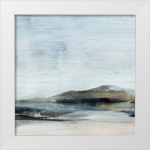 New Horizon White Modern Wood Framed Art Print by Shapiro, Judith