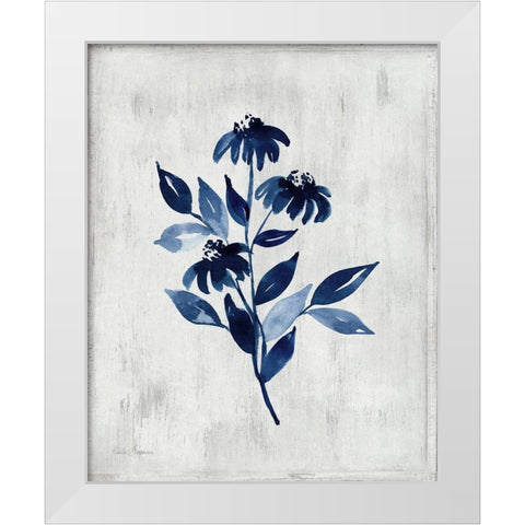 Wild Indigo I White Modern Wood Framed Art Print by Brockmon, Kristen