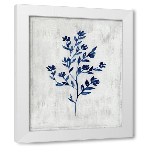 Wild Indigo II White Modern Wood Framed Art Print by Brockmon, Kristen
