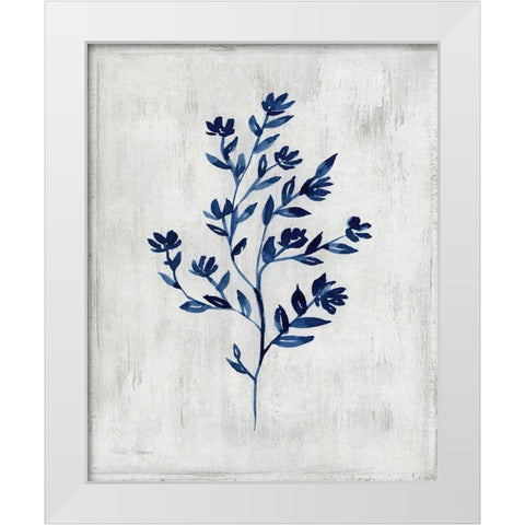 Wild Indigo II White Modern Wood Framed Art Print by Brockmon, Kristen