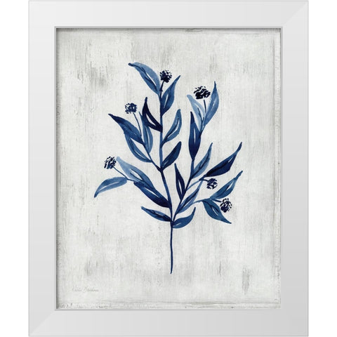 Wild Indigo III White Modern Wood Framed Art Print by Brockmon, Kristen