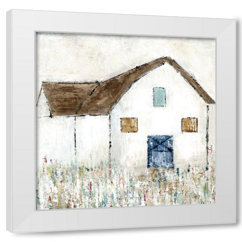 Country Barn I White Modern Wood Framed Art Print by Tava Studios