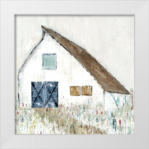 Country Barn II White Modern Wood Framed Art Print by Tava Studios