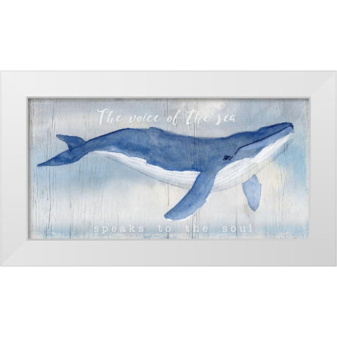 Voice of the Sea White Modern Wood Framed Art Print by Swatland, Katie