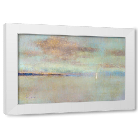 August Morning White Modern Wood Framed Art Print by Swatland, Katie