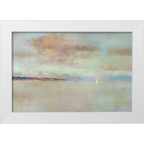 August Morning White Modern Wood Framed Art Print by Swatland, Katie