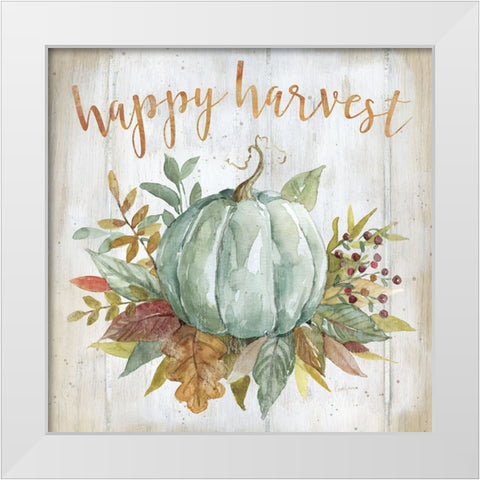 Harvest Blessings I White Modern Wood Framed Art Print by Finn, Livi