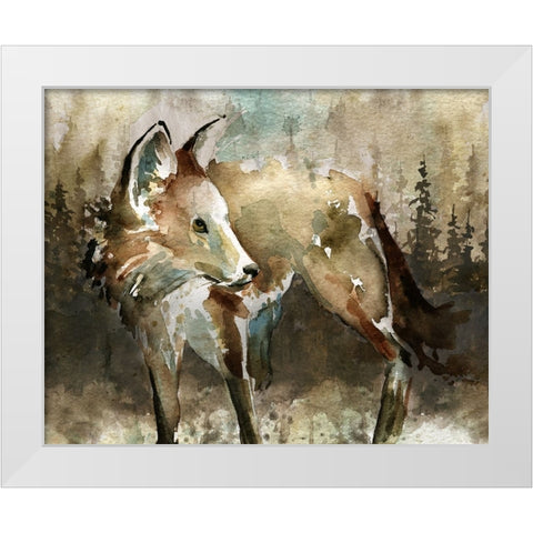 Lodge Twilight I White Modern Wood Framed Art Print by Robinson, Carol