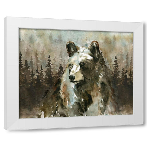 Lodge Twilight II White Modern Wood Framed Art Print by Robinson, Carol