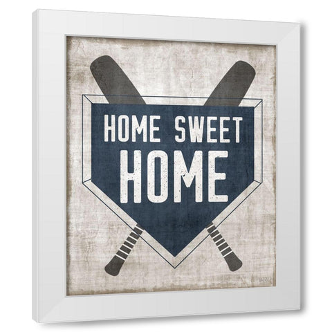 Home Sweet Home Base White Modern Wood Framed Art Print by Carpentieri, Natalie