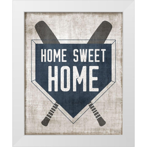 Home Sweet Home Base White Modern Wood Framed Art Print by Carpentieri, Natalie
