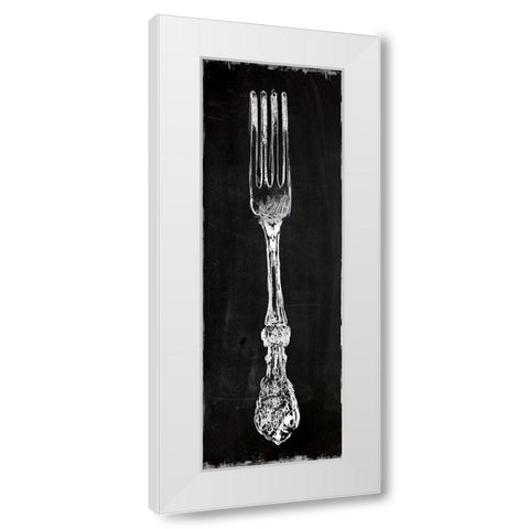 Fork White Modern Wood Framed Art Print by Robinson, Carol