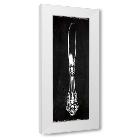 Knife White Modern Wood Framed Art Print by Robinson, Carol