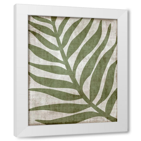 Island Greenery I White Modern Wood Framed Art Print by Carpentieri, Natalie