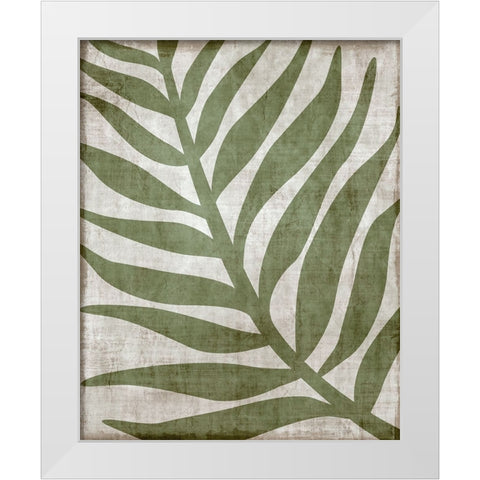 Island Greenery I White Modern Wood Framed Art Print by Carpentieri, Natalie
