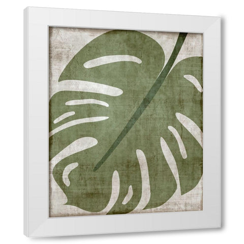 Island Greenery II White Modern Wood Framed Art Print by Carpentieri, Natalie