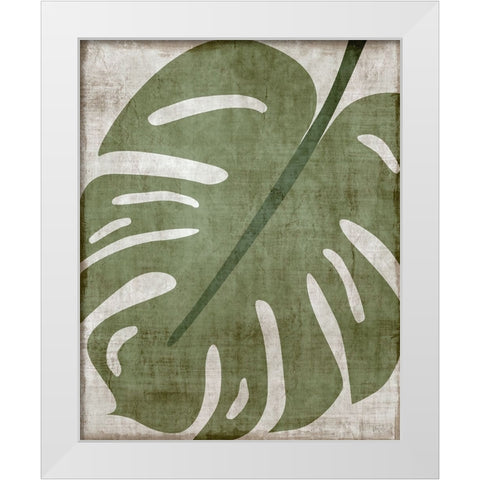 Island Greenery II White Modern Wood Framed Art Print by Carpentieri, Natalie
