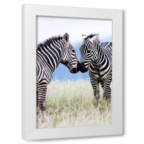 African Affection White Modern Wood Framed Art Print by Delimont, Danita