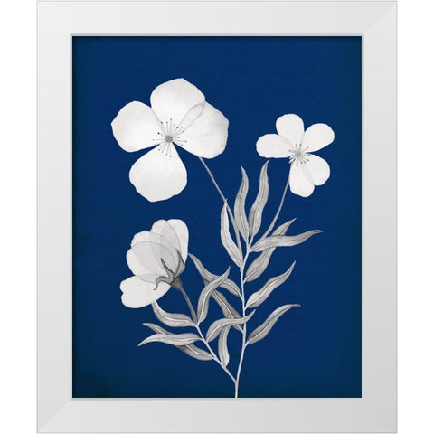 Indigo Sketch I White Modern Wood Framed Art Print by Gunn, Kourtni