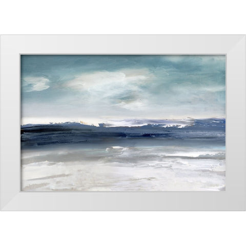 Beachcombers Paradise White Modern Wood Framed Art Print by Swatland, Sally