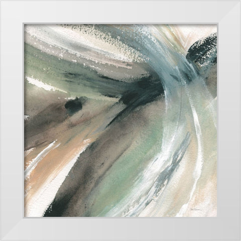 Intersect White Modern Wood Framed Art Print by Robinson, Carol