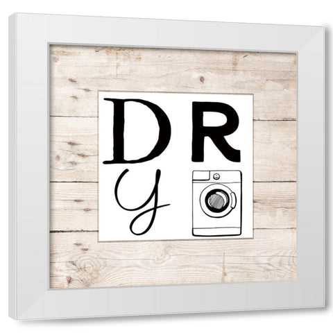 Dry White Modern Wood Framed Art Print by Santiago, Daniela
