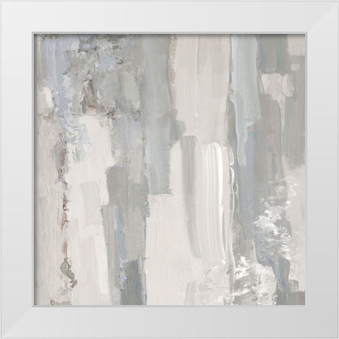 Abstract Meadow White Modern Wood Framed Art Print by Swatland, Sally