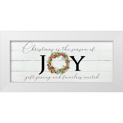 Season of Joy White Modern Wood Framed Art Print by Swatland, Sally