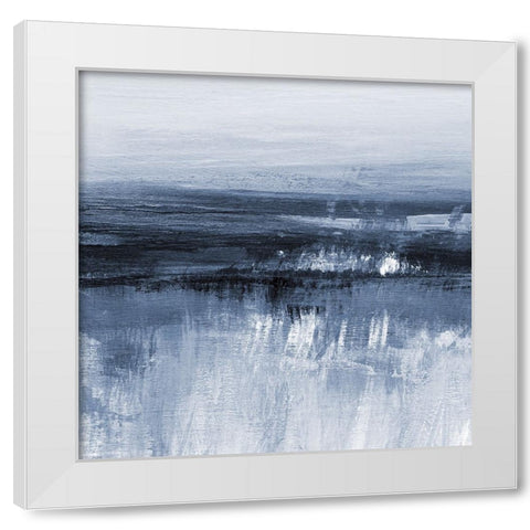 Servern in Cyan III White Modern Wood Framed Art Print by Jill, Susan