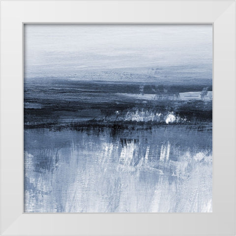 Servern in Cyan III White Modern Wood Framed Art Print by Jill, Susan