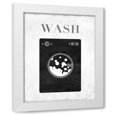 Wash White Modern Wood Framed Art Print by Carpentieri, Natalie