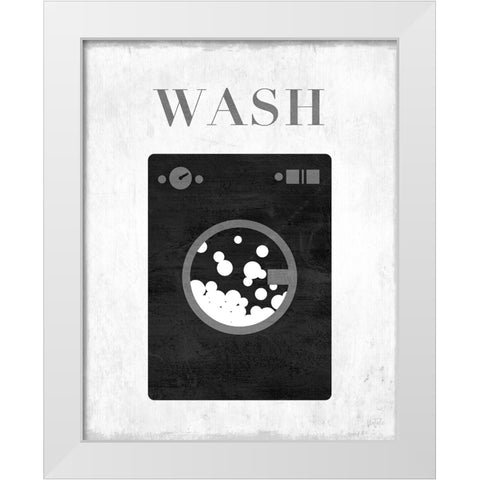 Wash White Modern Wood Framed Art Print by Carpentieri, Natalie