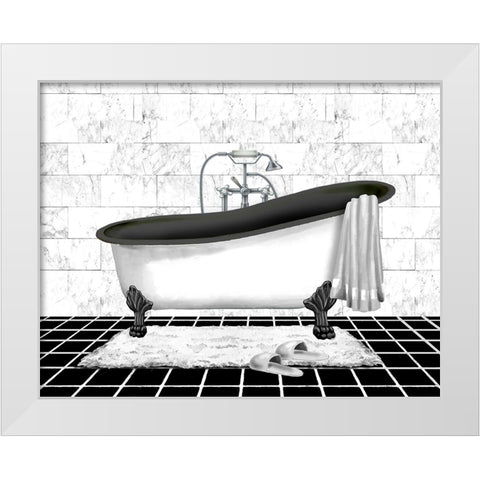 Modern Bath II White Modern Wood Framed Art Print by Knutsen, Conrad
