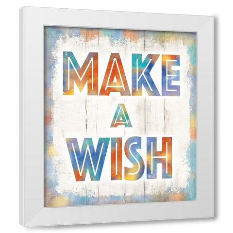 Make A Wish White Modern Wood Framed Art Print by Knutsen, Conrad