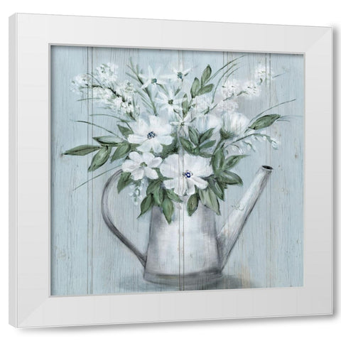 Cottage Simplicity I White Modern Wood Framed Art Print by Dunlap, Marilyn