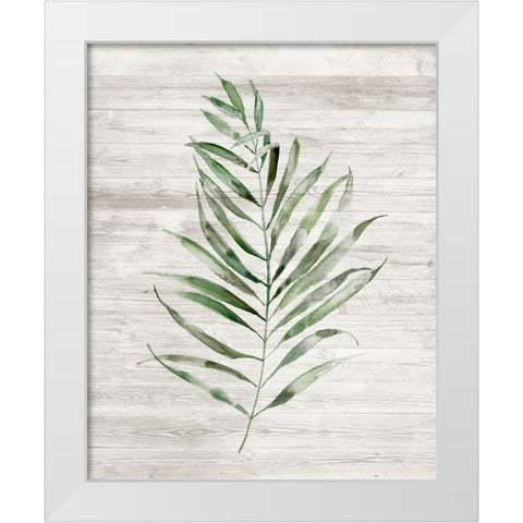 Tropic Frond II White Modern Wood Framed Art Print by Nan