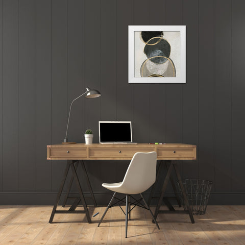 River Rock II White Modern Wood Framed Art Print by Jill, Susan