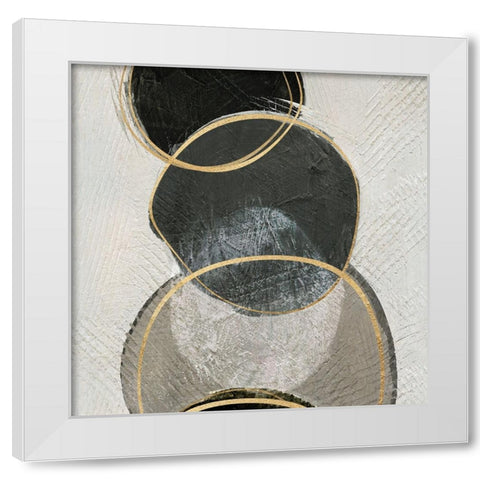 River Rock II White Modern Wood Framed Art Print by Jill, Susan