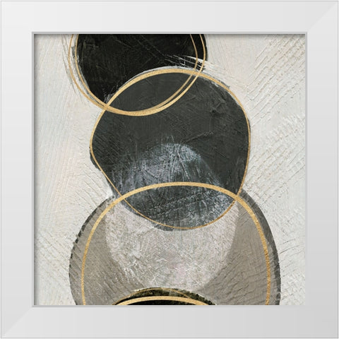 River Rock II White Modern Wood Framed Art Print by Jill, Susan