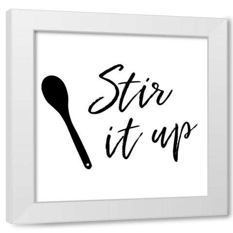 Stir It Up White Modern Wood Framed Art Print by Murray, Amanda