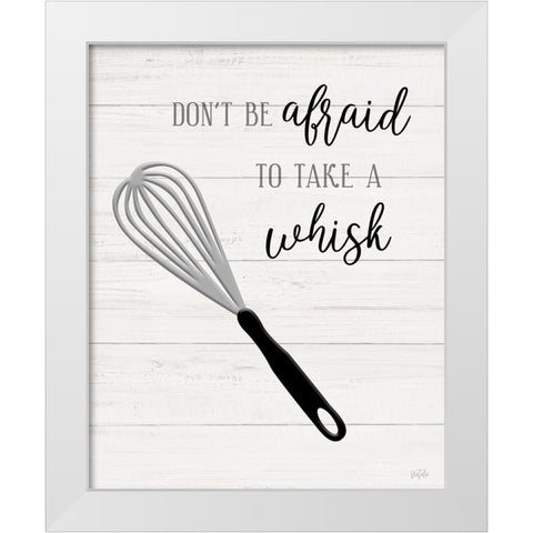 Take A Whisk White Modern Wood Framed Art Print by Carpentieri, Natalie
