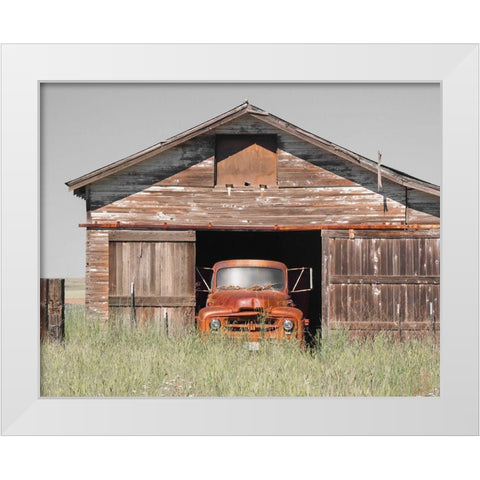 Vintage Ride White Modern Wood Framed Art Print by Delimont, Danita