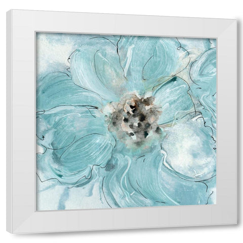 Flower Portrait I White Modern Wood Framed Art Print by Jill, Susan
