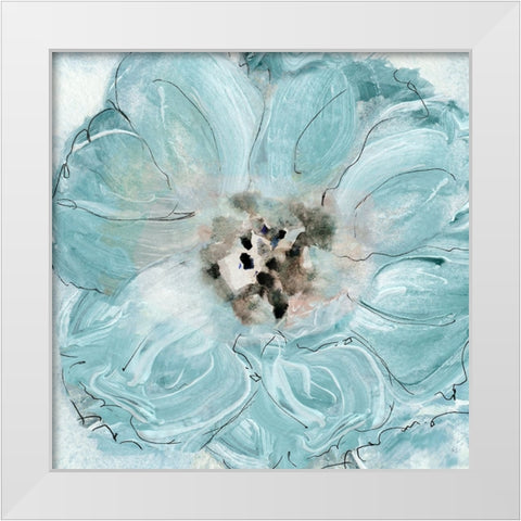 Flower Portrait II White Modern Wood Framed Art Print by Jill, Susan