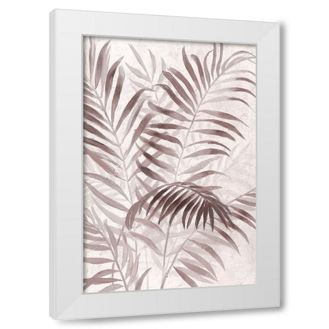 Inverted Island Palms I White Modern Wood Framed Art Print by Nan