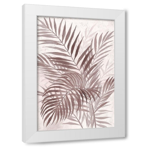 Inverted Island Palms I White Modern Wood Framed Art Print by Nan