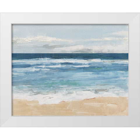 Ocean Waves II White Modern Wood Framed Art Print by Swatland, Sally