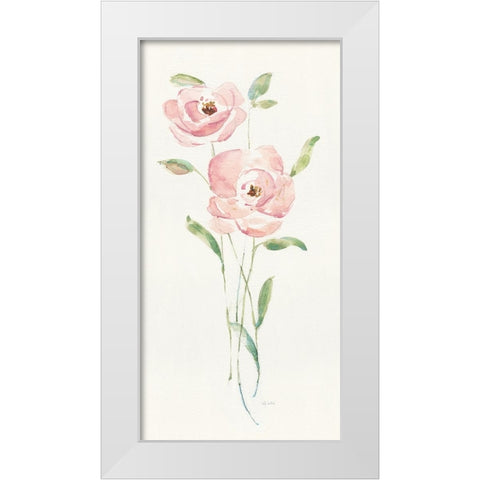 Flower Candy I White Modern Wood Framed Art Print by Swatland, Sally