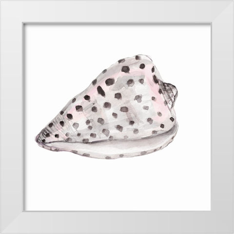 Blush Shell IV White Modern Wood Framed Art Print by Robinson, Carol