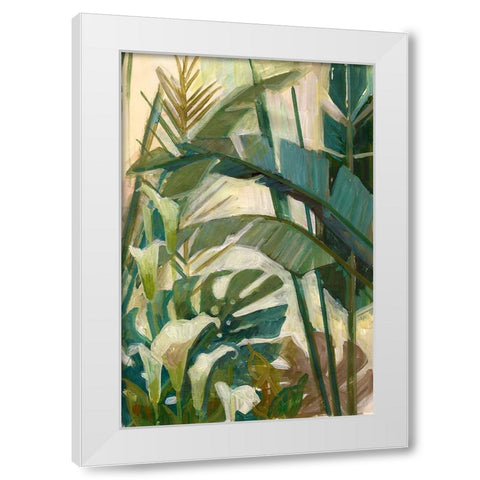 New Tropical White Modern Wood Framed Art Print by Vollherbst-Lane, Elaine